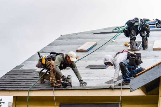 Professional Gutter Installation technician working in Elliott, SC